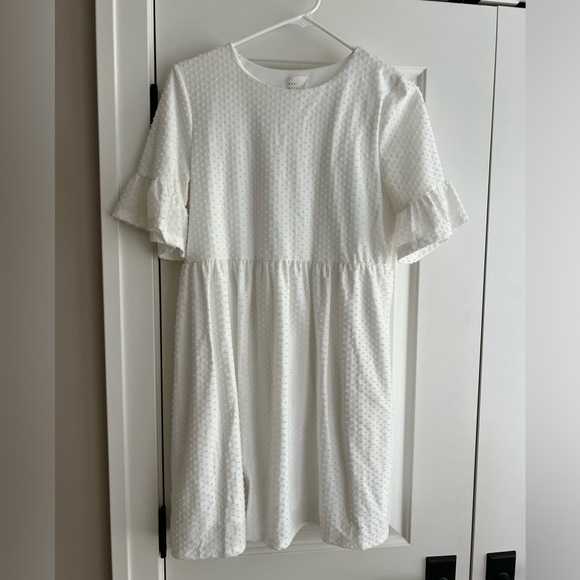 White mini polka dot dress - Picture 2 of 5